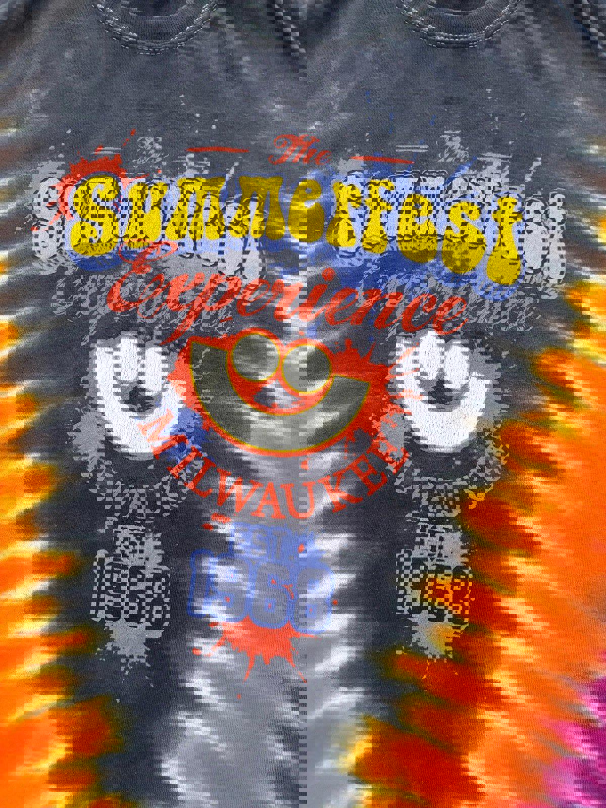 Vintage Summerfest Milwaukee Wisconsin Tie Dye T-Shirt