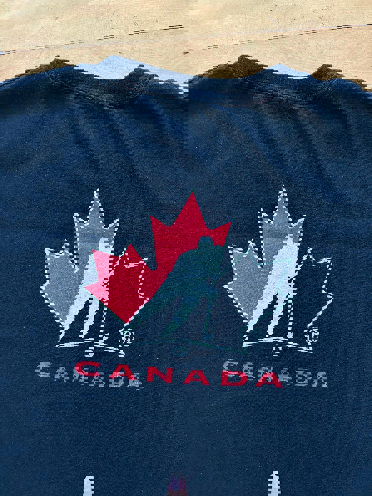 Vintage Nike Team Canada Hockey Center Swoosh T-Shirt