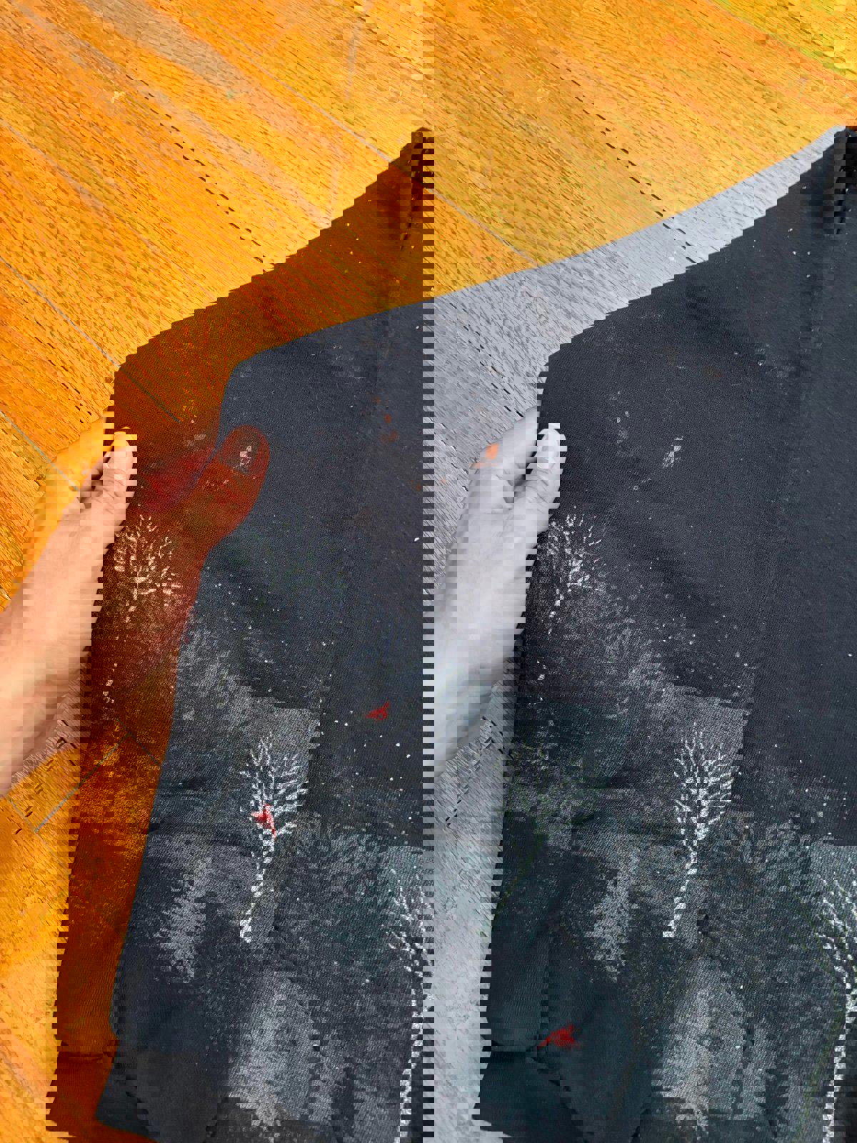 Vintage Christmas Winter Nature AOP Crewneck