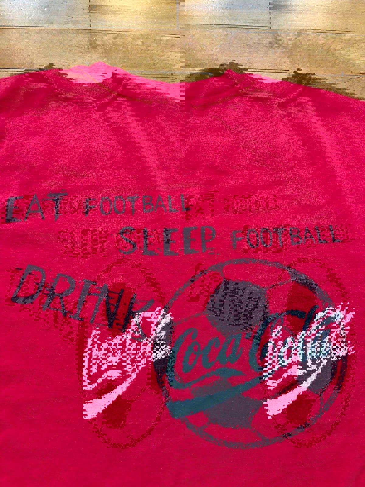 Vintage Coca Cola Coke Soccer Promo T-Shirt