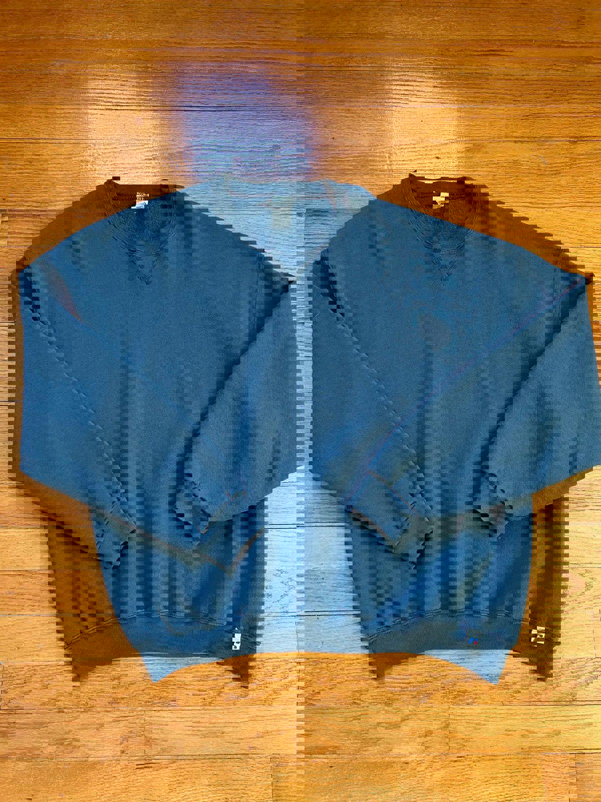 Vintage Russell Athletic Grey Blue Crewneck