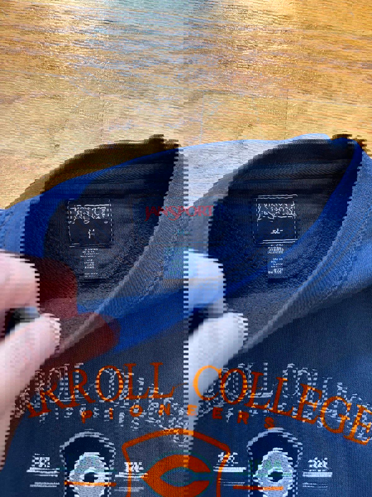 Vintage Carroll College Pioneers Crewneck Sweater