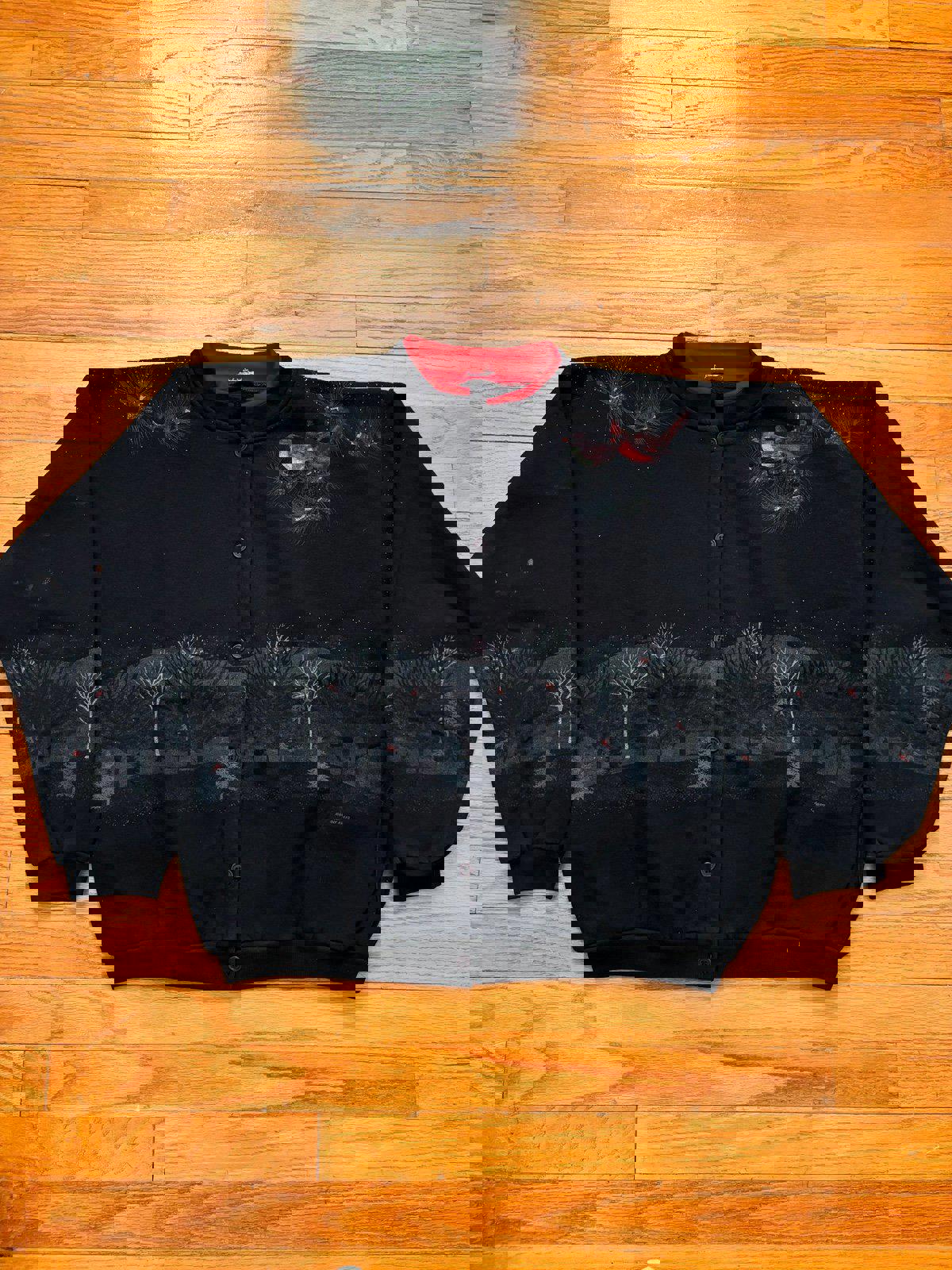 Vintage Christmas Winter Nature AOP Crewneck