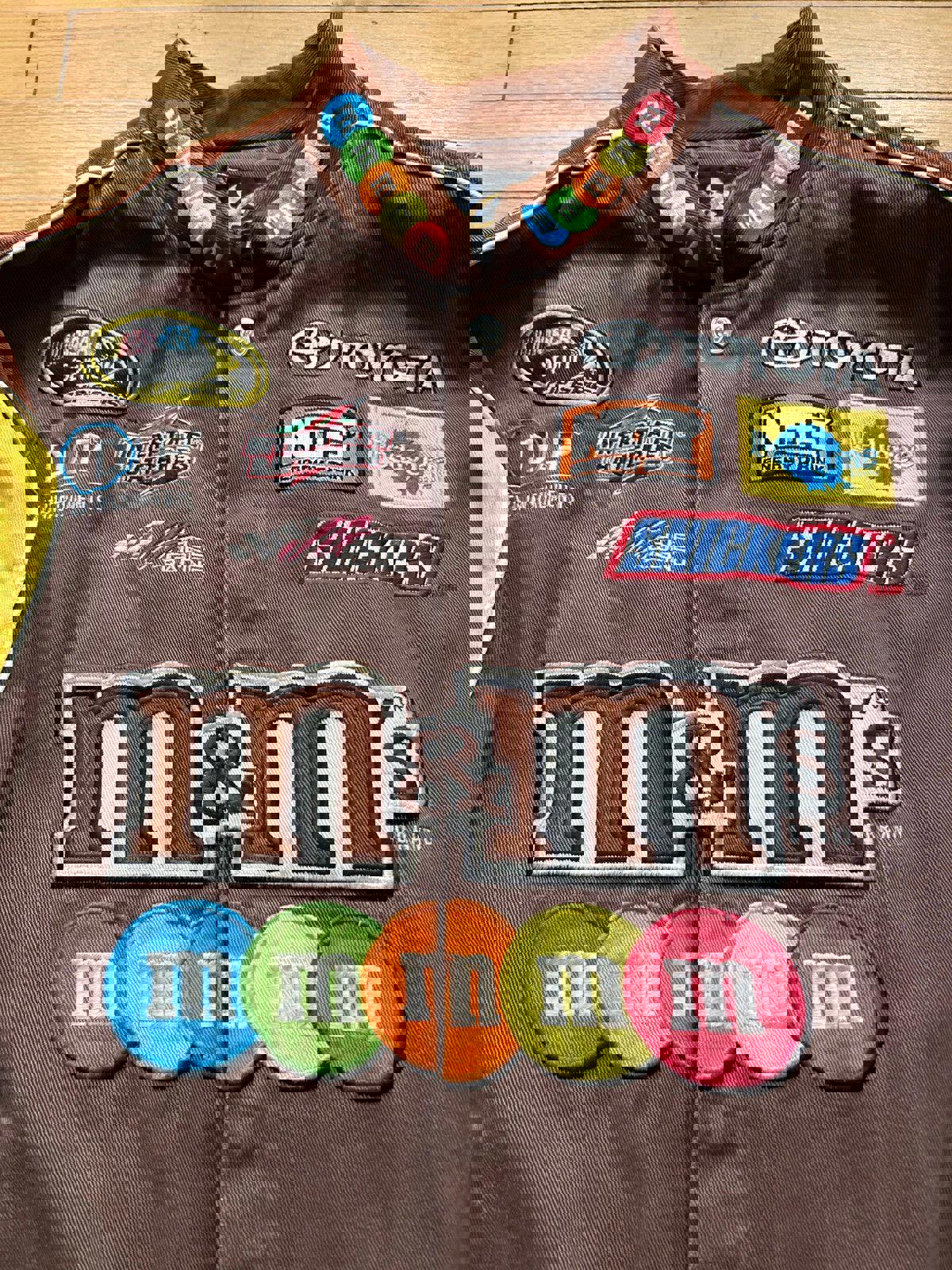Vintage NASCAR M&M's Kyle Busch Racing Jacket