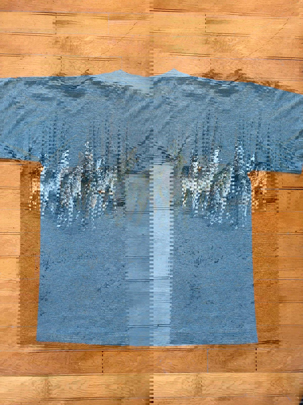 Vintage 90s Nature Wolf AOP T-Shirt