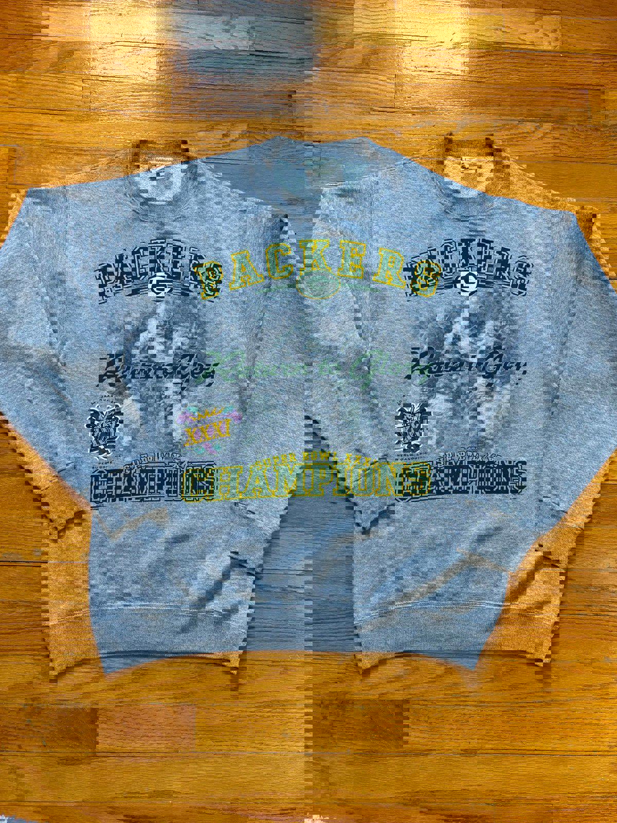 Vintage 90s NFL Green Bay Packer Super Bowl XXXI Champions Crewneck Sweater