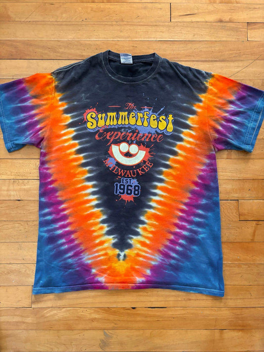 Vintage Summerfest Milwaukee Wisconsin Tie Dye T-Shirt