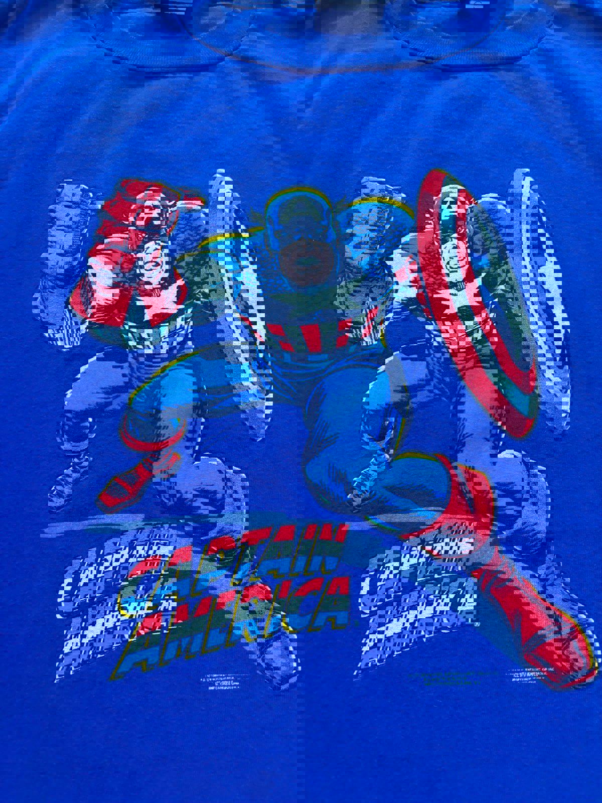 Vintage 1989 Marvel Captain America Changes T-Shirt