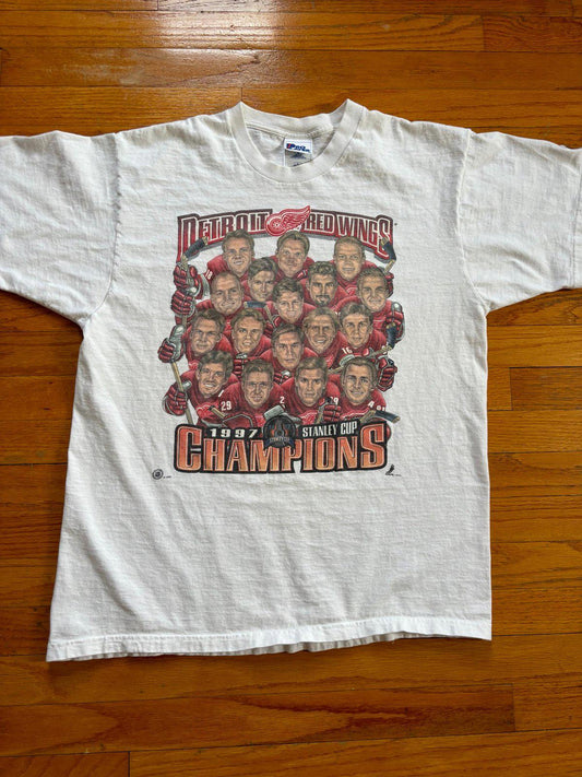 Vintage NHL Detroit Red Wings Stanley Cup Champions T-Shirt