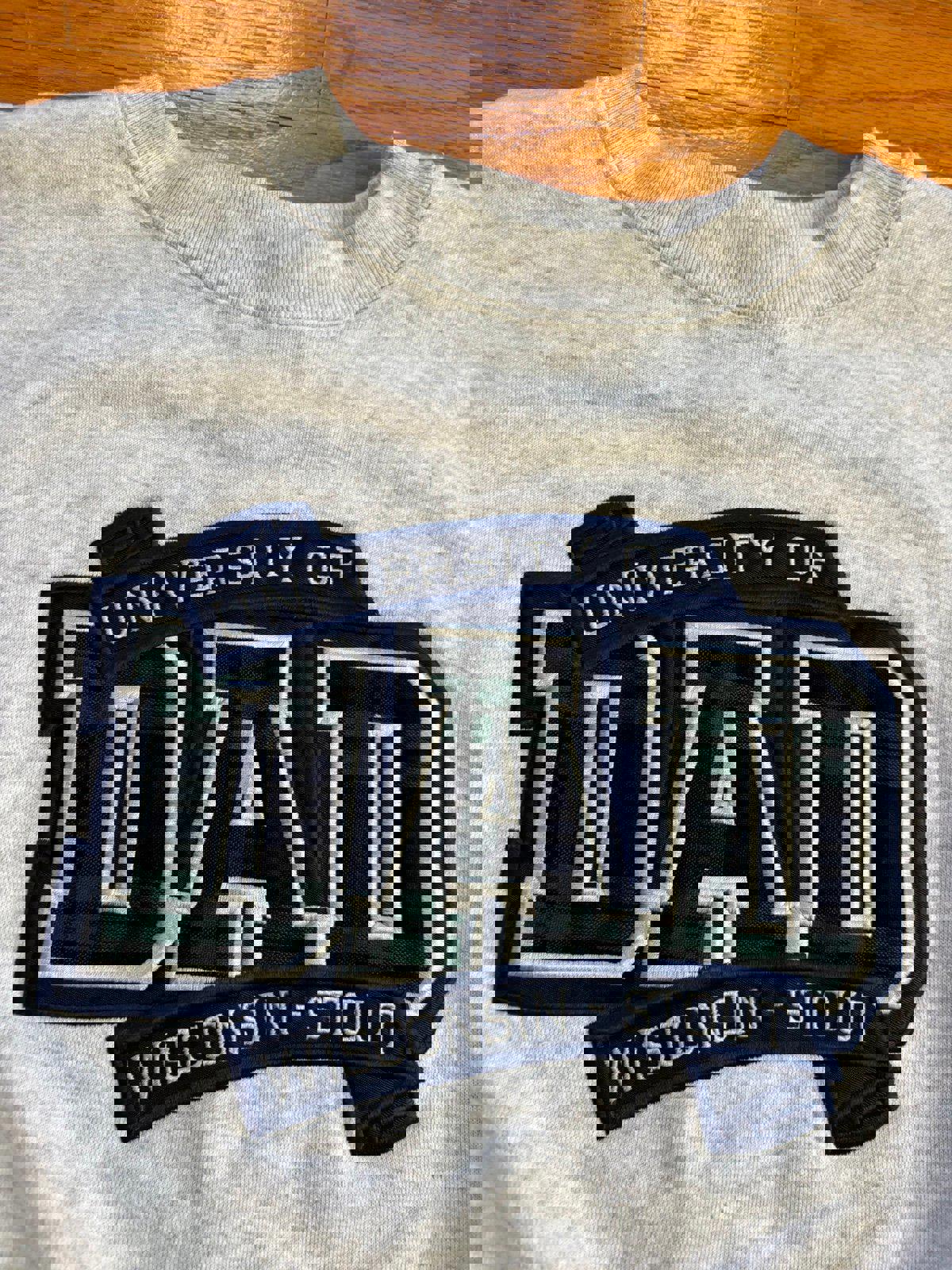 Vintage University of Wisconsin Stout DAD Crewneck Sweater