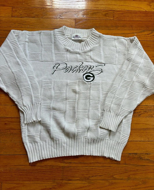 Vintage 90s NFL Green Bay Packer Knitted Sweater