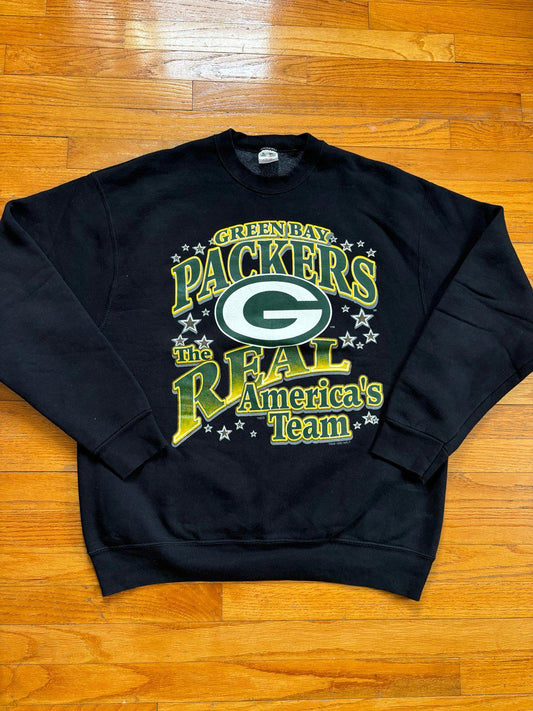 Vintage 90s NFL Green Bay Packer Americas Team Crewneck Sweater