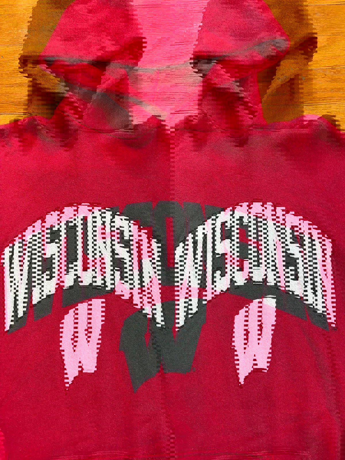 Vintage University of Wisconsin Badgers College NCAA Hoodie Sweater