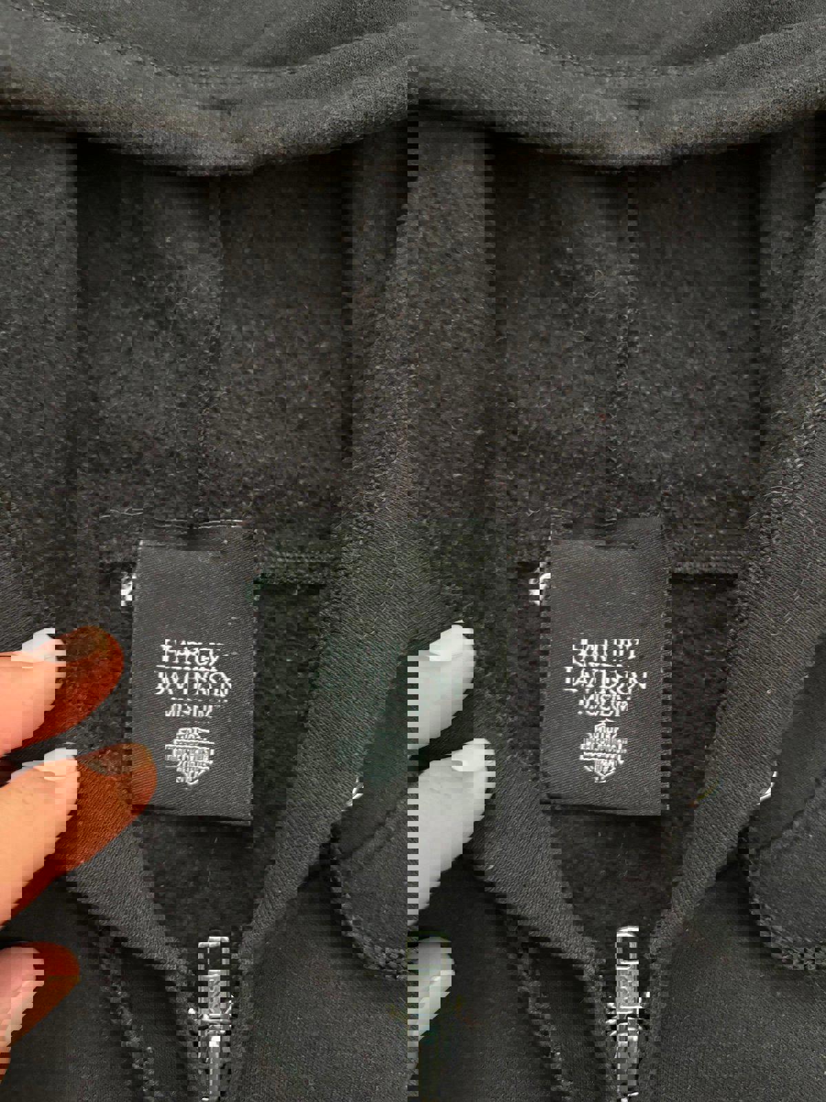 Harley Davidson Motorcycle Zip Up Hoodie