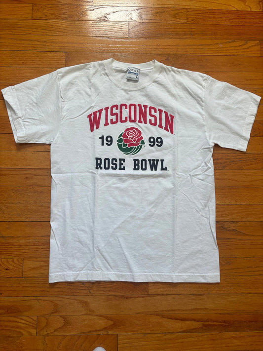 Vintage 90s University of Wisconsin Badgers Rose Bowl T-Shirt