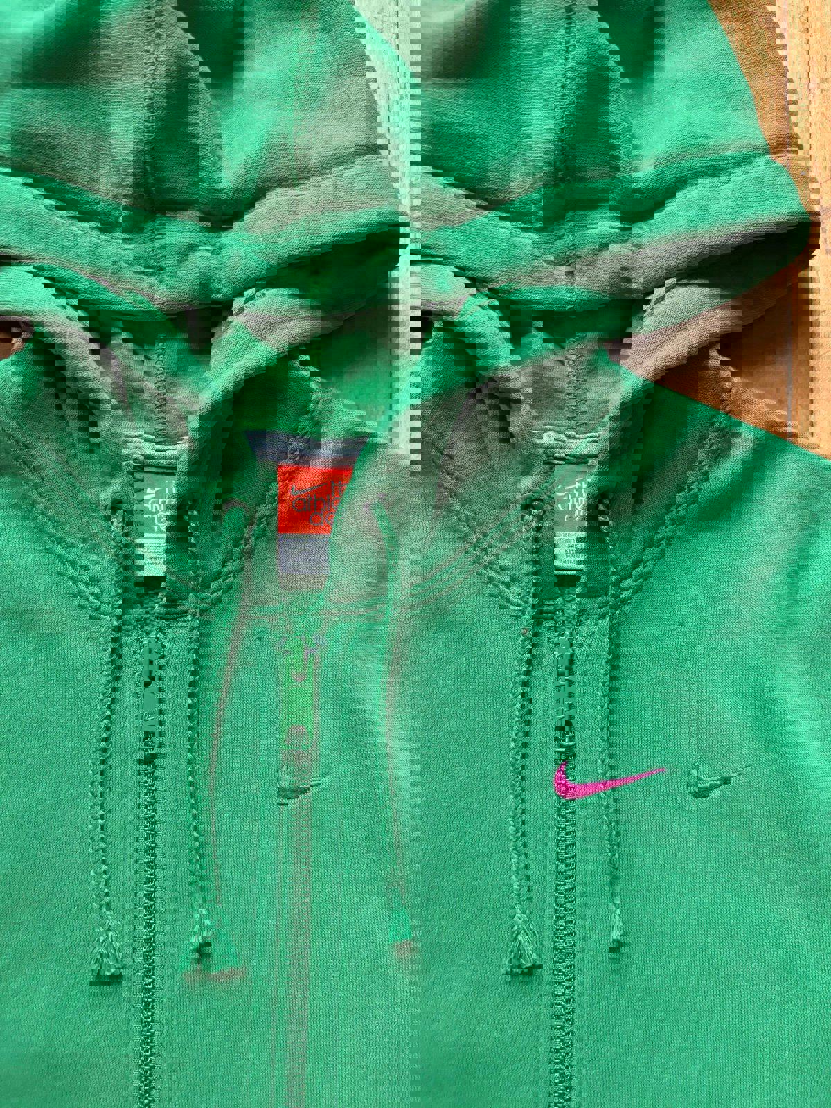 Vintage Nike Swoosh Zip Up Hoodie