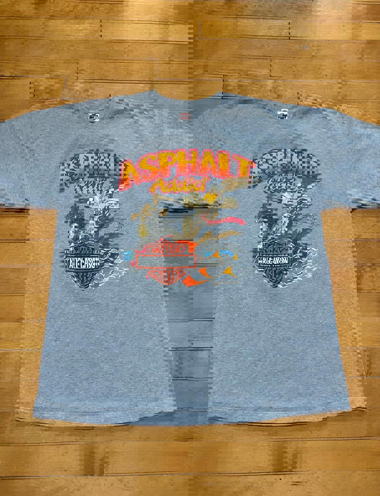 Vintage Harley Davidson Motorcycle Looney Tunes T-Shirt