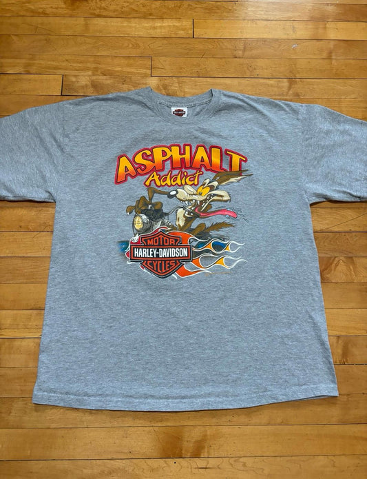 Vintage Harley Davidson Motorcycle Looney Tunes T-Shirt