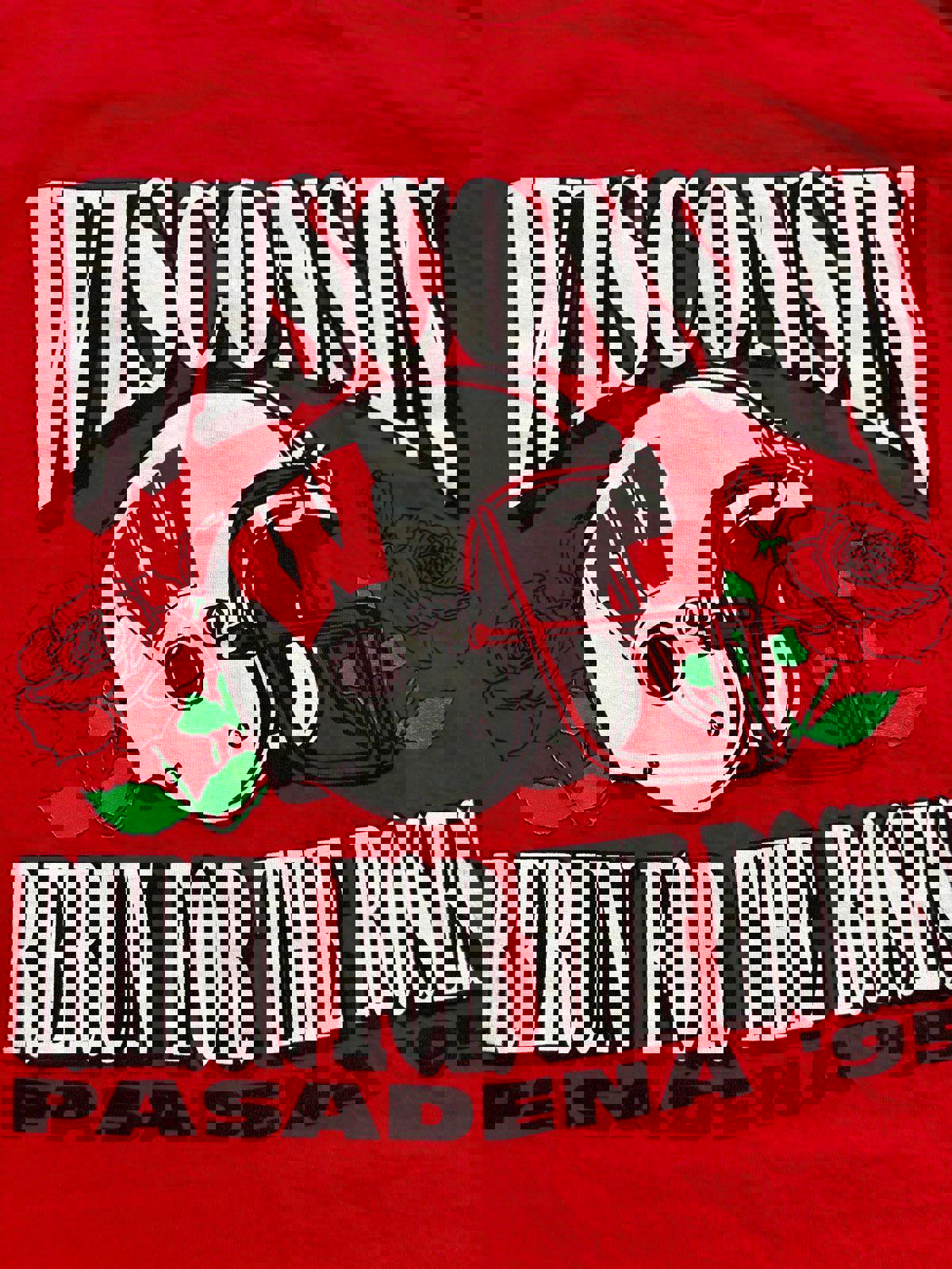 Vintage 90s University of Wisconsin Badgers Football Rose Bowl T-Shirt