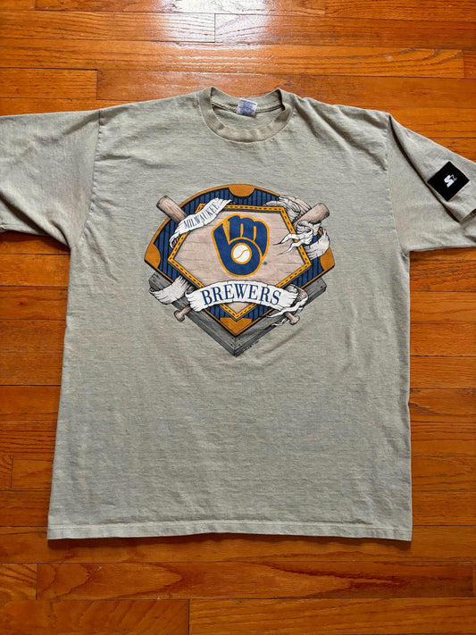 Vintage 90s MLB Milwaukee Brewers Starter T-Shirt