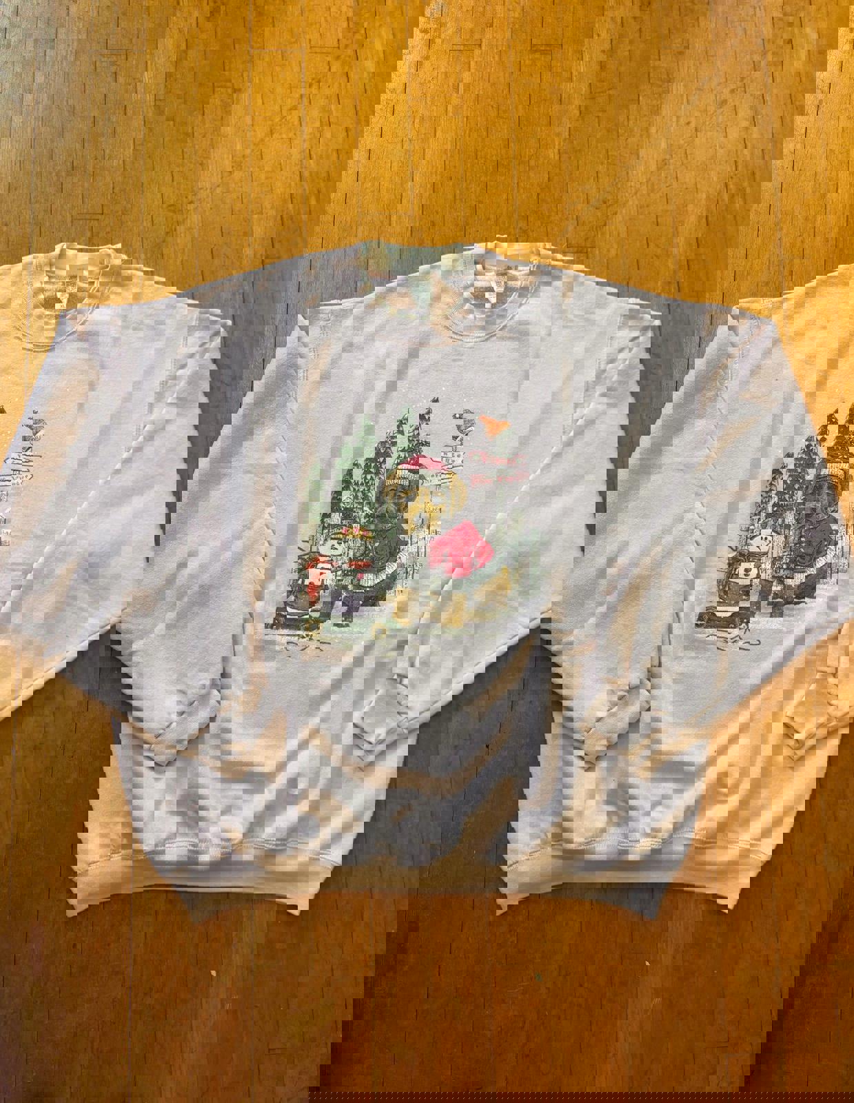 Vintage Christmas Winter Dog Crewneck