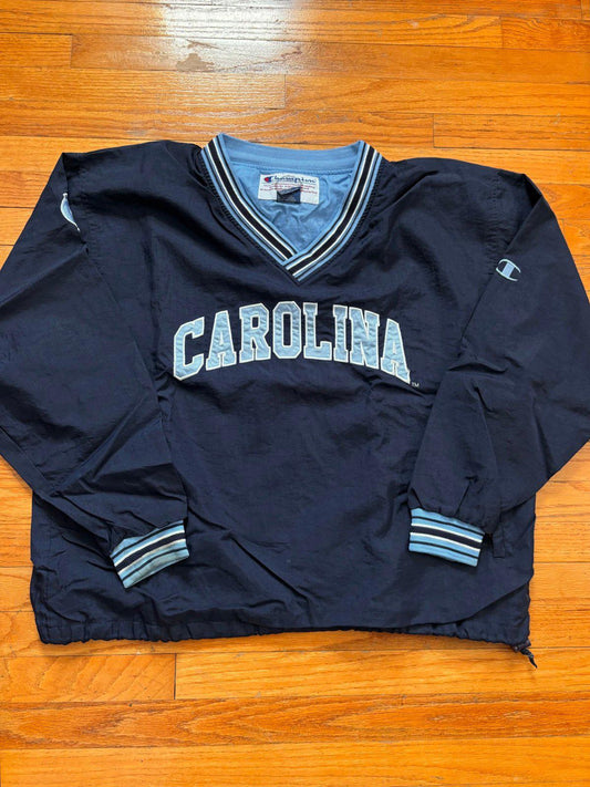 Vintage 90s North Carolina Tar Heels Windbreaker Pullover Jacket
