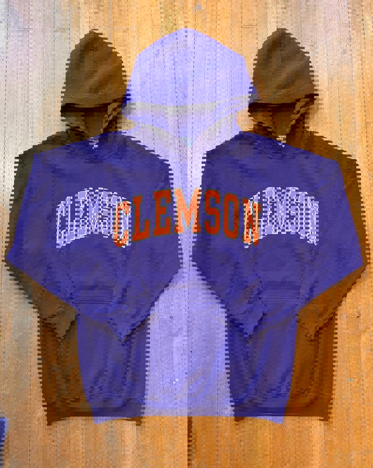 Vintage University of Clemson Tiger Hoodie Sweater