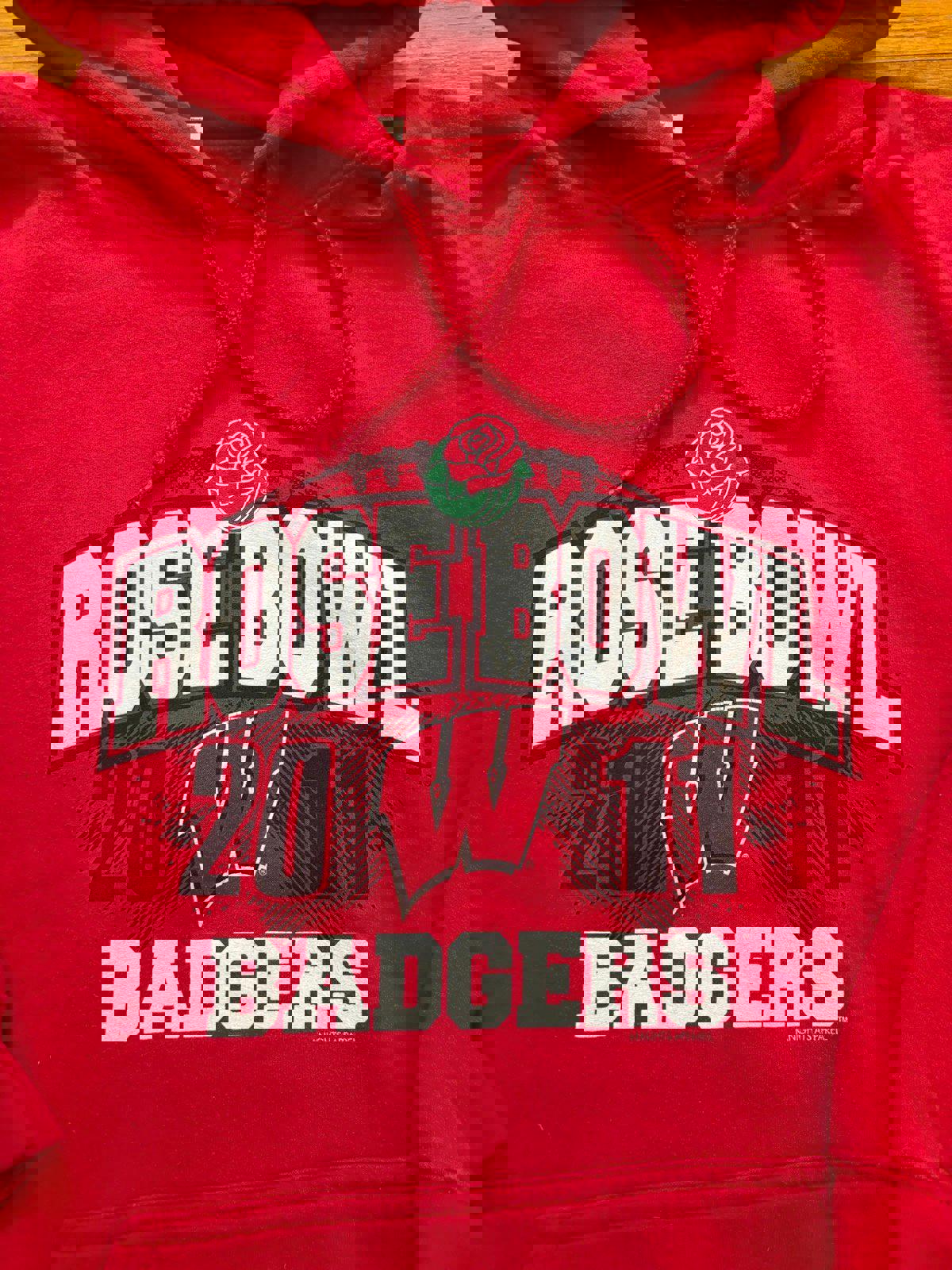 University of Wisconsin Badgers Rose Bowl Hoodie Sweater