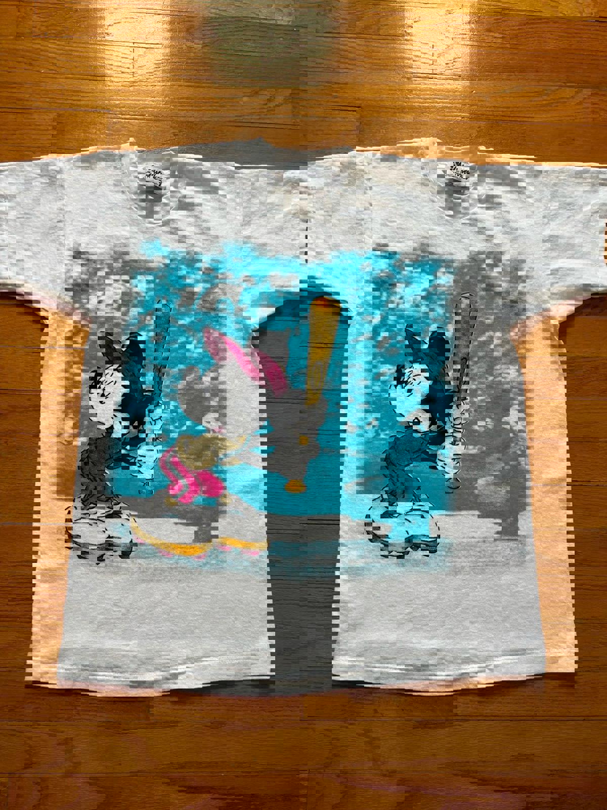 Vintage 90s Disney Mickey Mouse Baseball T-Shirt