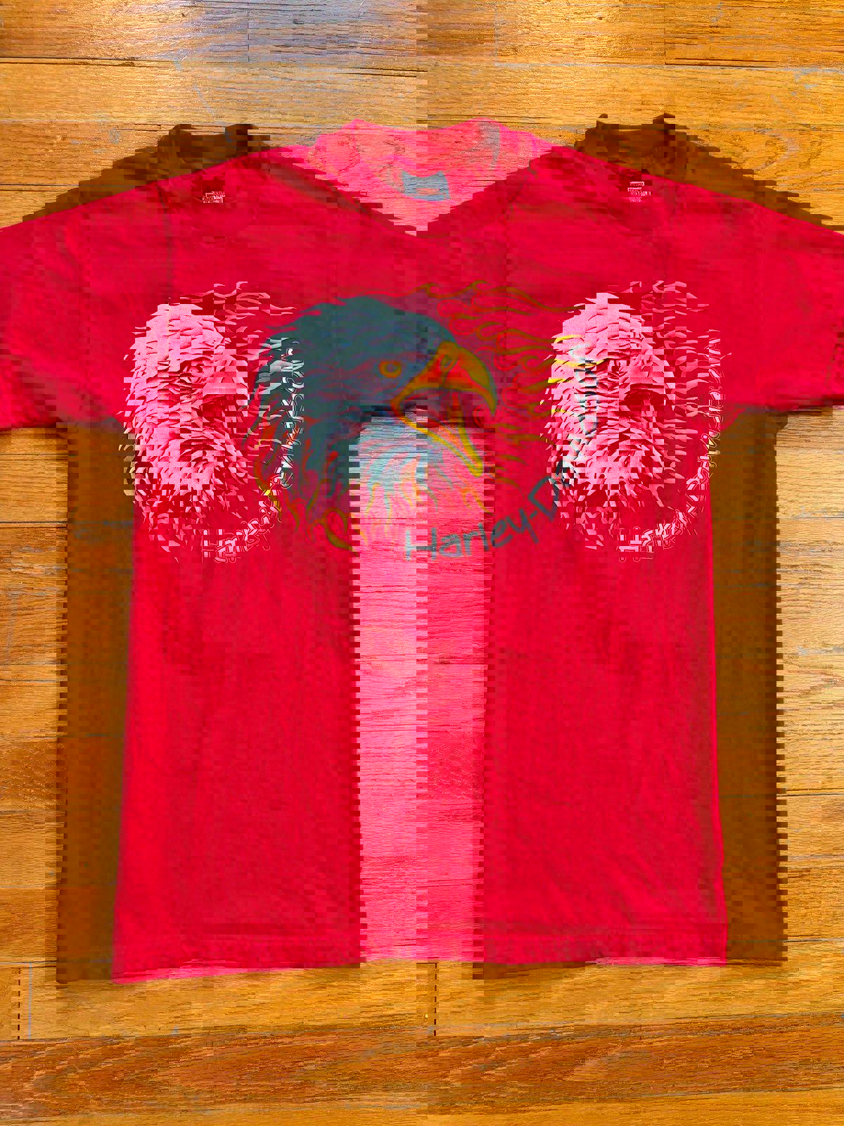 Vintage 90s Harley Davidson Motorcycle Eagle T-Shirt