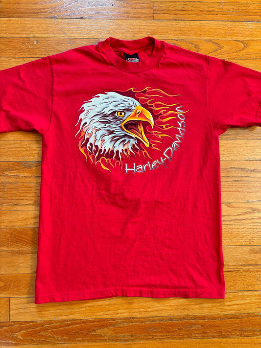 Vintage 90s Harley Davidson Motorcycle Eagle T-Shirt
