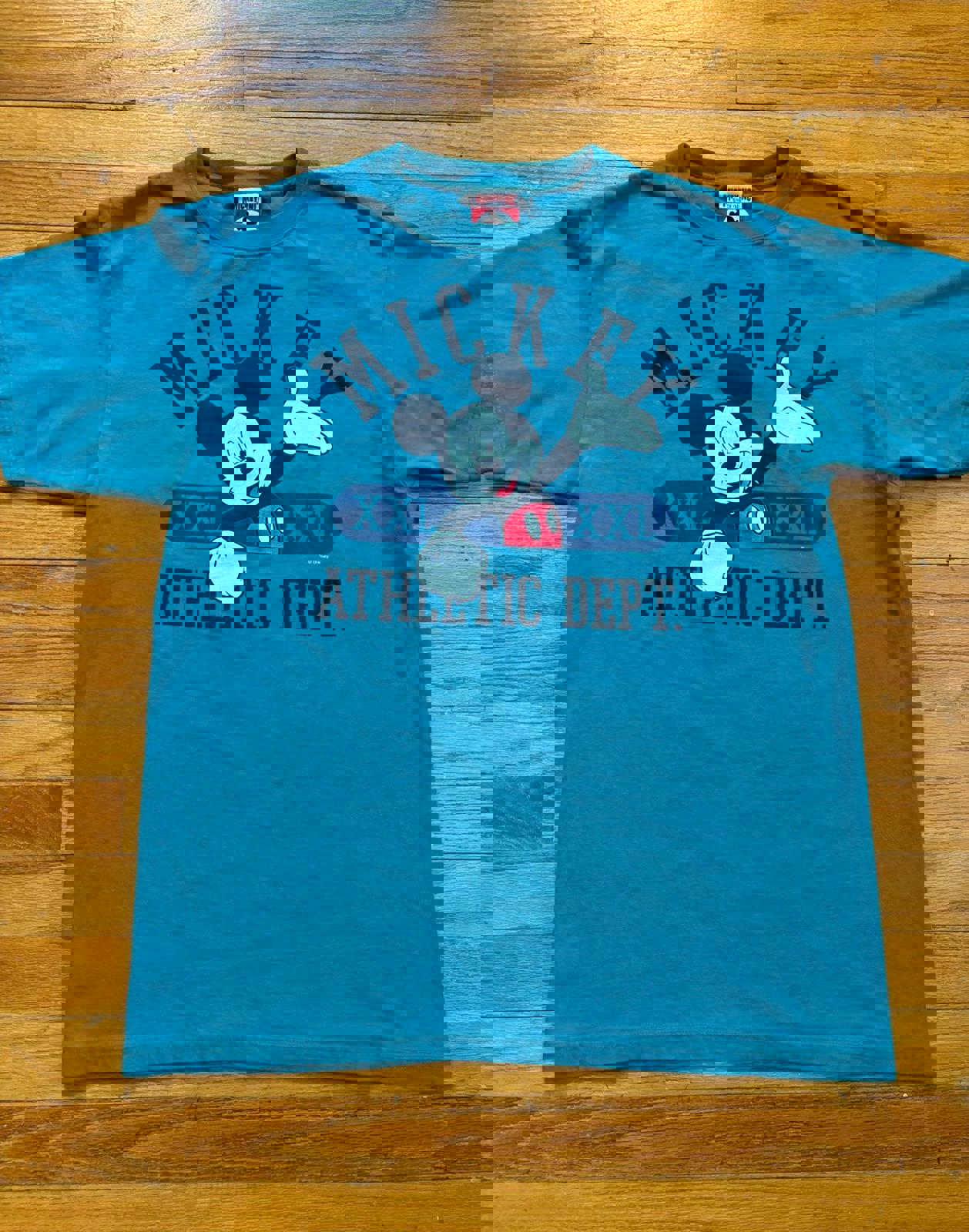 Vintage 90s Disney World Mickey Mouse Athletic DEPT T-Shirt