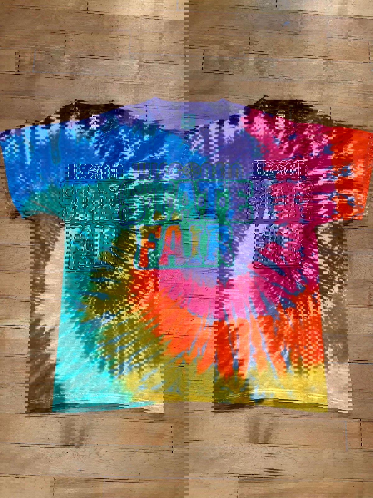 Vintage Wisconsin State Fair Tie Dye T-Shirt