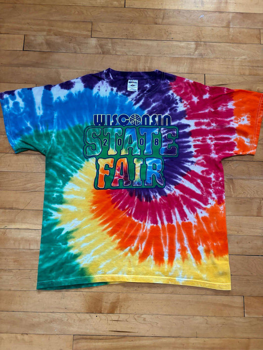 Vintage Wisconsin State Fair Tie Dye T-Shirt