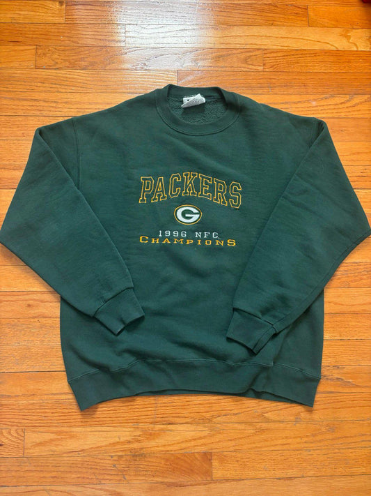 Vintage 90s NFL Green Bay Packer NFC Champions Crewneck Sweater