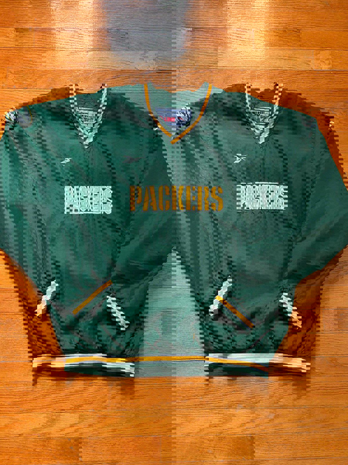 Vintage 90s NFL Green Bay Packer Windbreaker Pullover Jacket