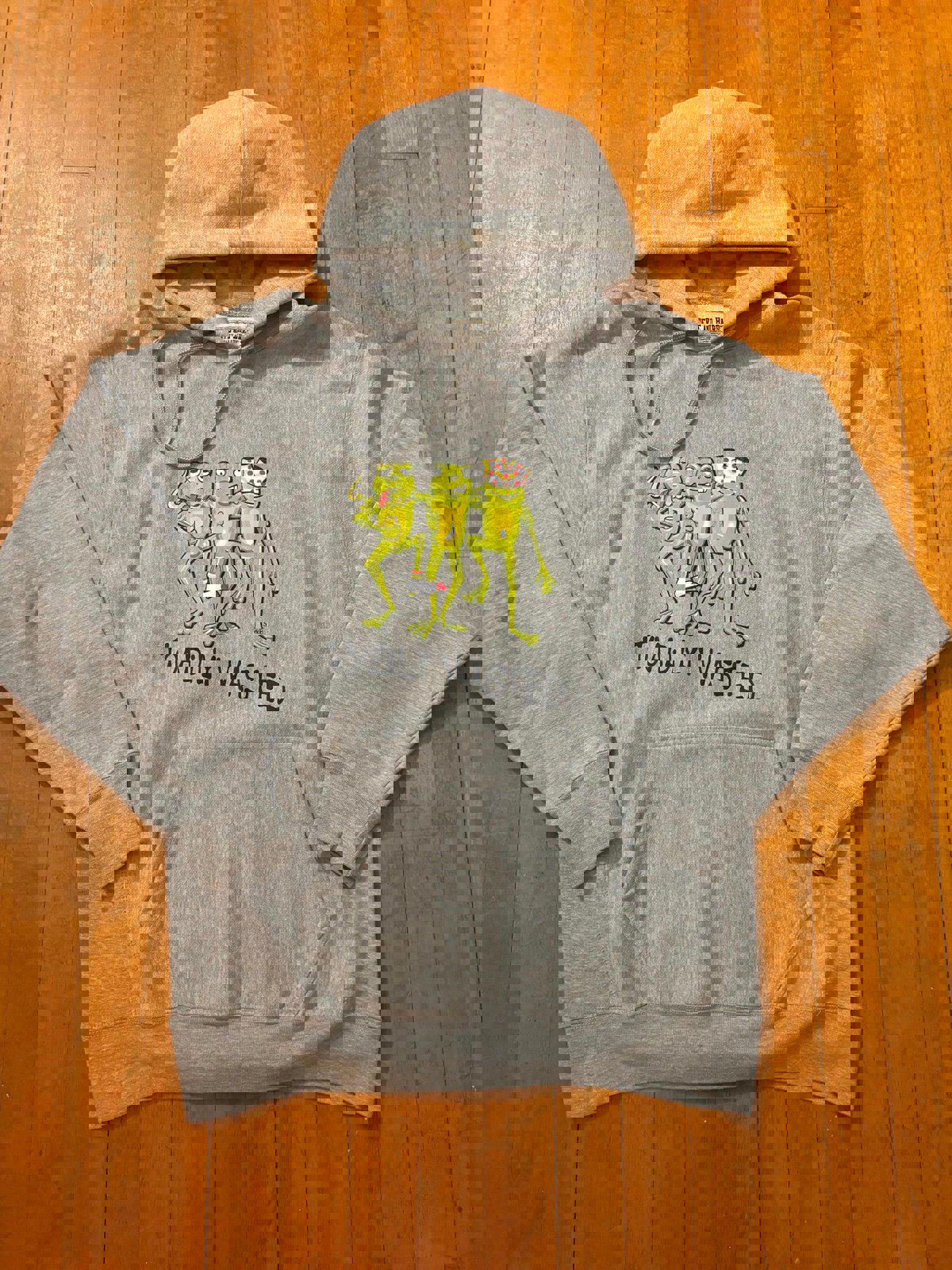 Vintage Toadily Wasted Frogs Steve and Barrys Hoodie Sweater