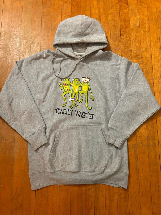 Vintage Toadily Wasted Frogs Steve and Barrys Hoodie Sweater