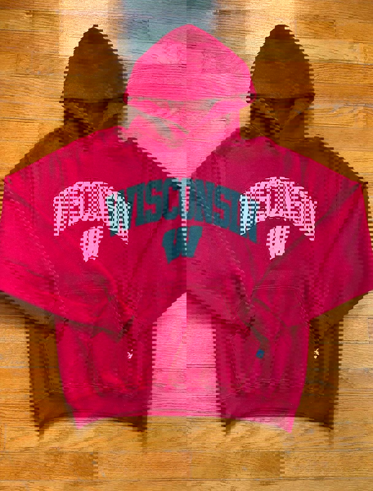 Vintage University of Wisconsin Badgers College NCAA Hoodie Sweater