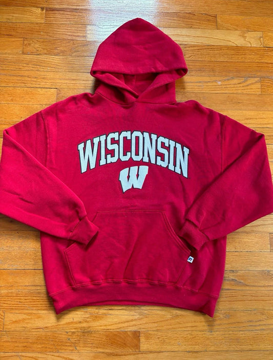 Vintage University of Wisconsin Badgers College NCAA Hoodie Sweater