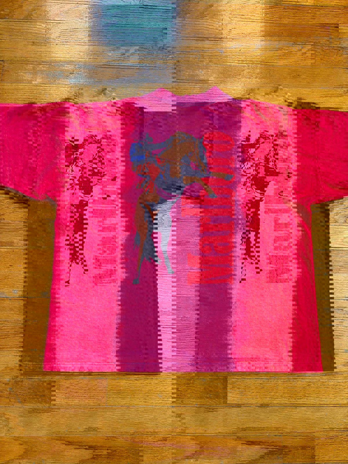 Vintage 90s Marlboro Horse Cowboy Cigarette Tie Dye T-Shirt