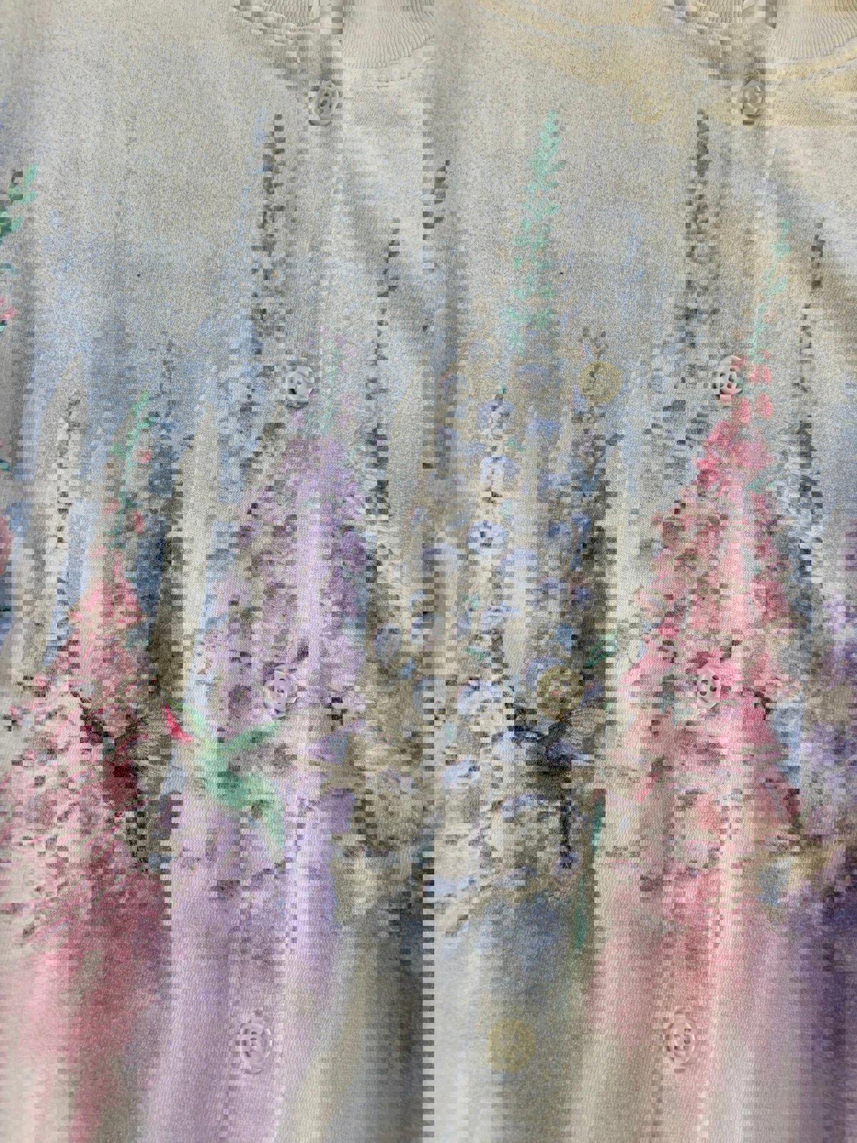 Vintage Nature Birds Flowers AOP Crewneck Sweater