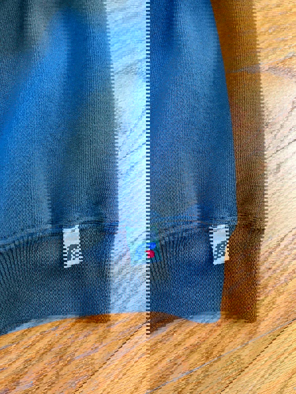 Vintage Russell Athletic Grey Blue Crewneck