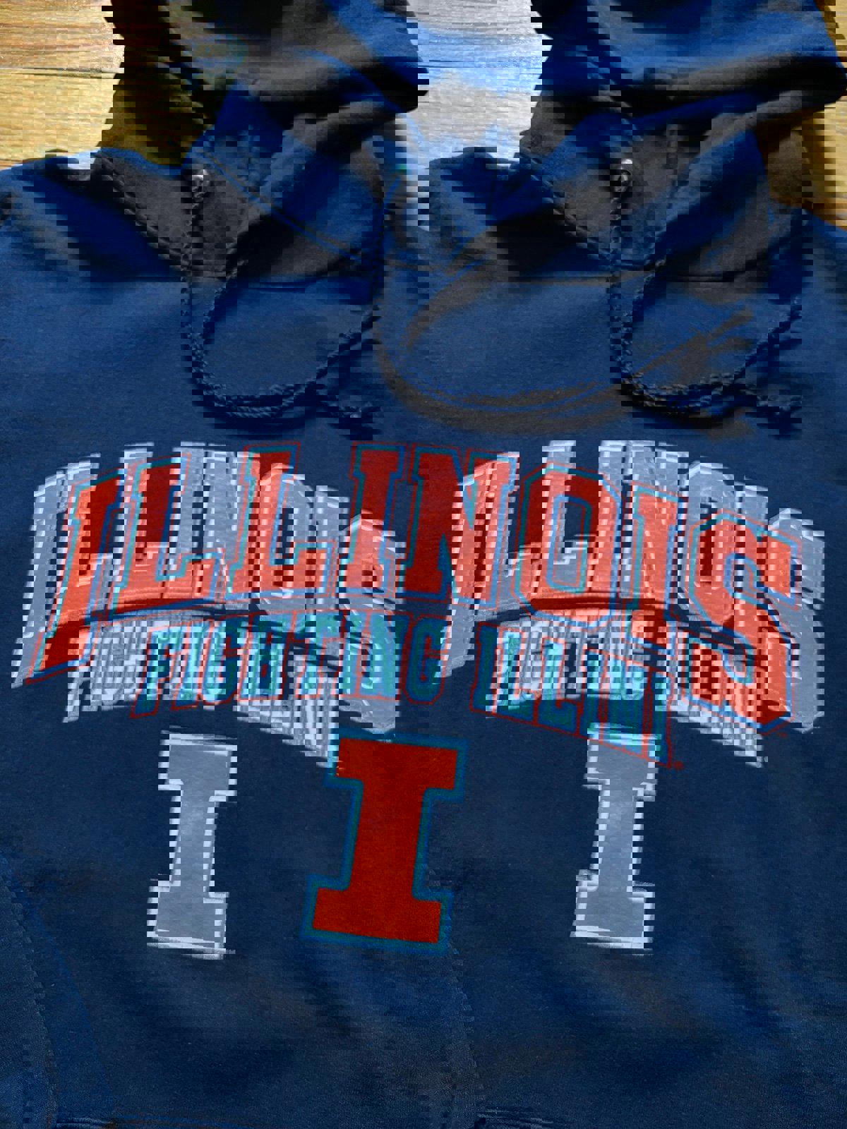 Vintage Champion University of Illinois Fighting Illini Hoodie