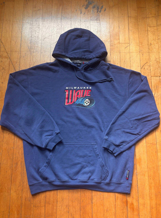 Vintage Milwaukee Wave Soccer Hoodie Sweater