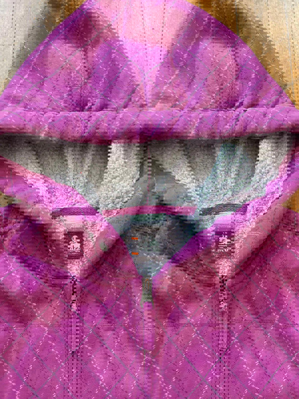 Vintage Nike ACG Pink Purple Fleece Zip Up Hoodie