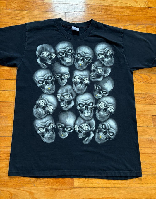 Vintage Y2K Skull Pile T-Shirt