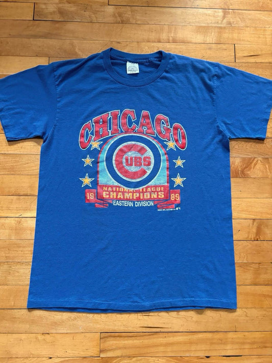 Vintage MLB Chicago Cubs 1989 NL Champions T-Shirt