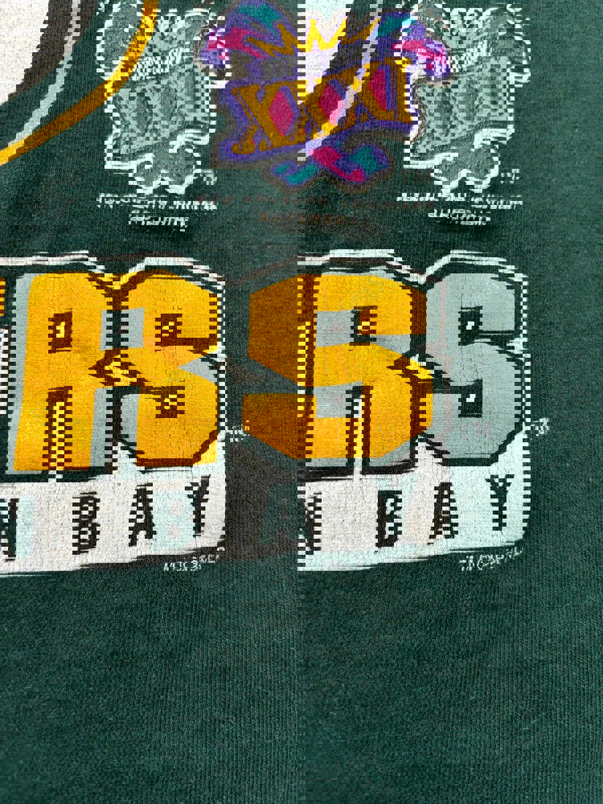 Vintage 90s NFL Green Bay Packers Super Bowl Champion T-Shirt