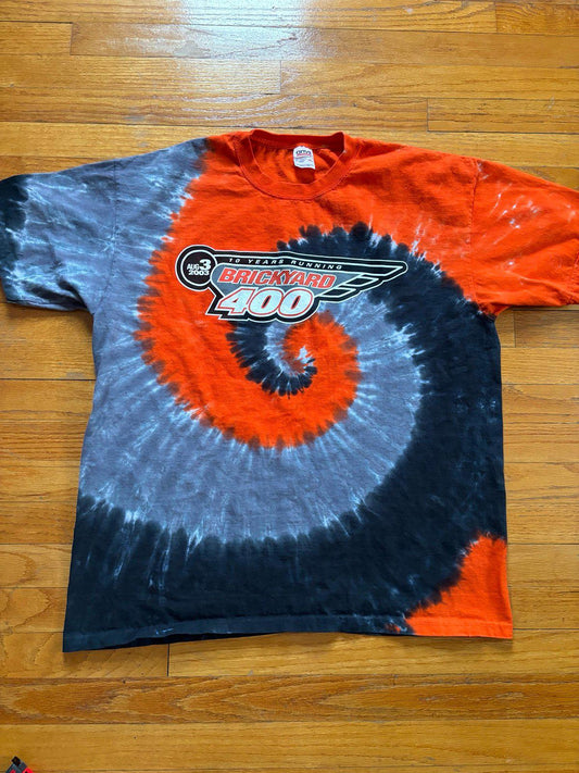 Vintage Nascar Racing Brickyard 400 Tie Dye T-Shirt